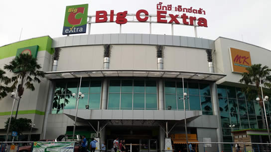 Big C Extra supermarket Pattaya Klang